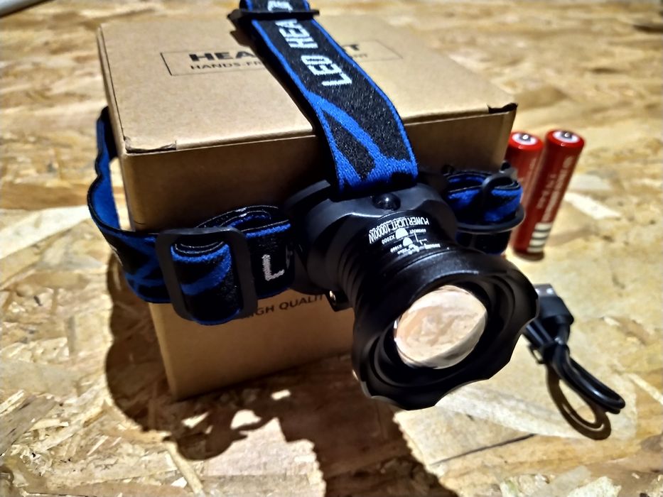 Lanterna frontala cu led P50 , pescuit , camping , vanatoare ,drumetii