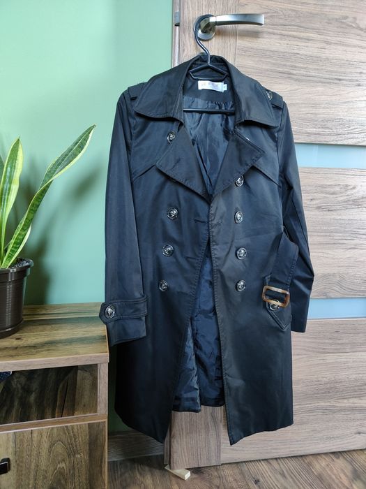 Trench negru xs nasturi