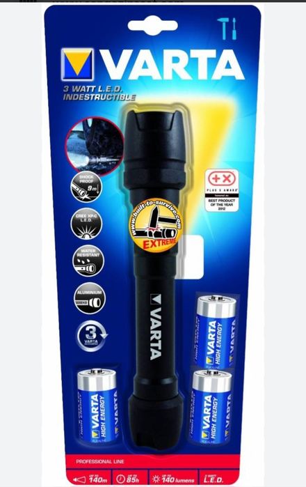 Lanterna Varta Led 140 lumeni, 140 metri