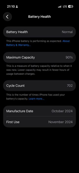 Iphone 16 pro 256