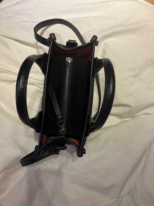 Черна чанта от велур