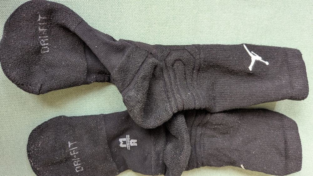 Чорапи Nike - Jordan Flight Crew, черни