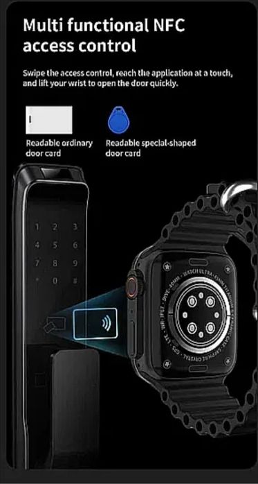 Smart Watch S8 Ultra /с 2 каишки/мониторинг на здраве, блутуут разгово