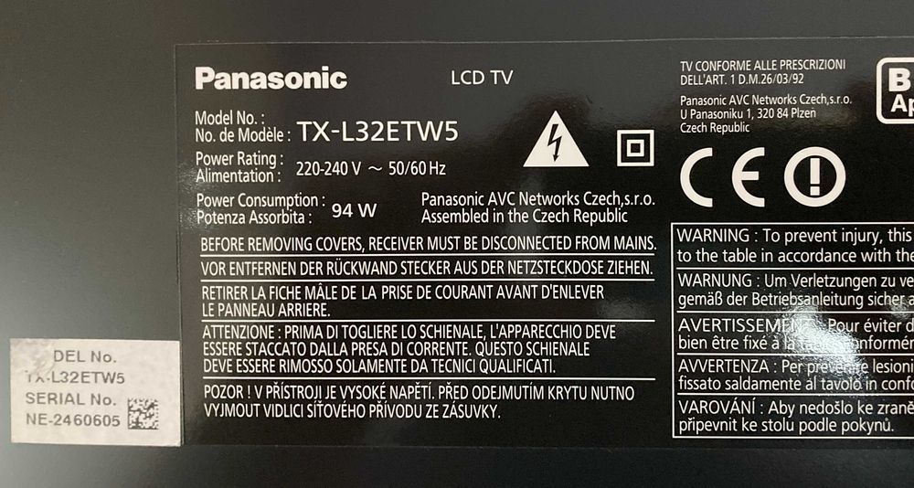 Смарт 3D LED телевизор Panasonic TX-L32ETW5