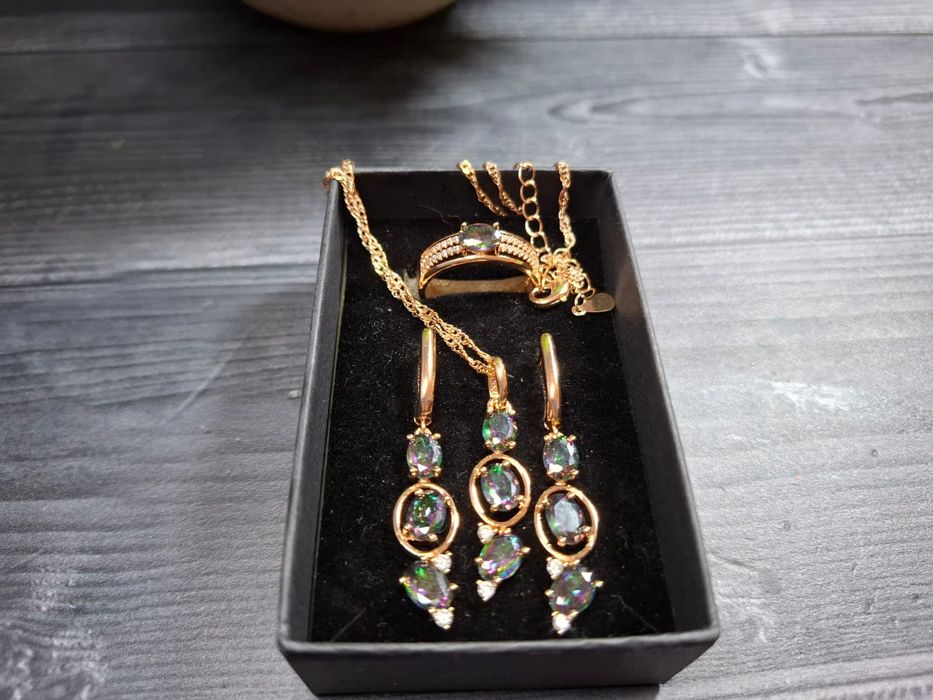 Комплект серьги цепочки кольцо 585RG585RG