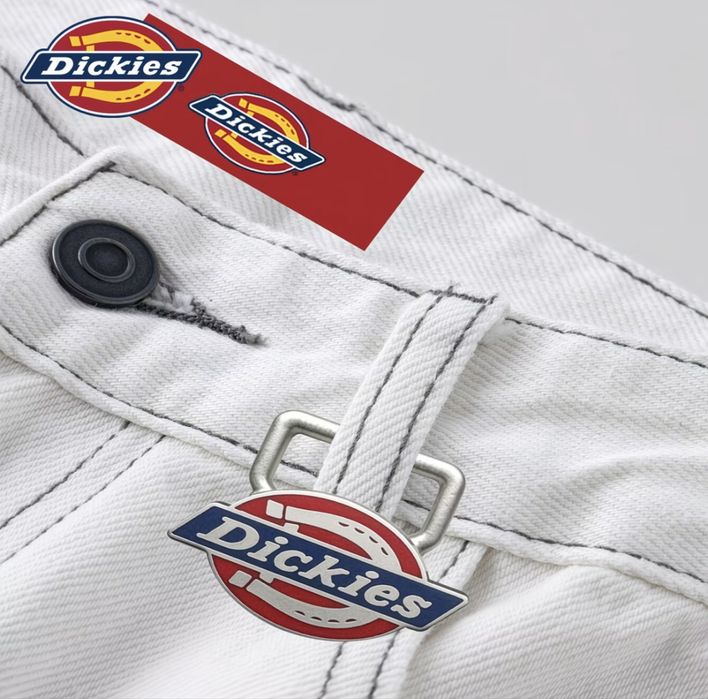 Белые джинсы Dickies