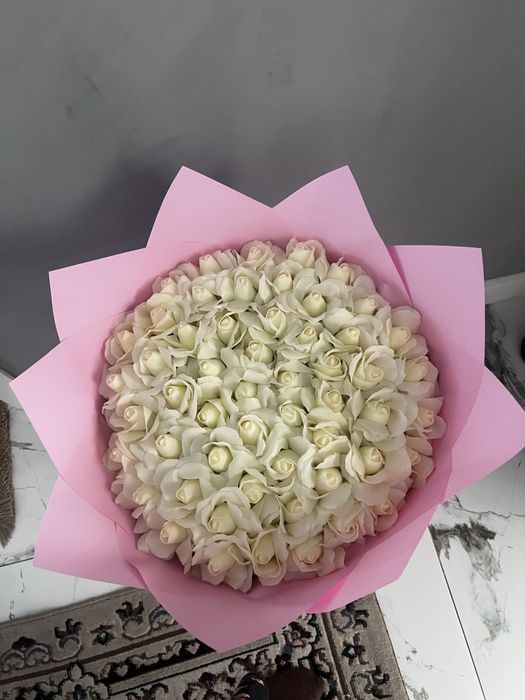 Цветы букеты мыльные розы