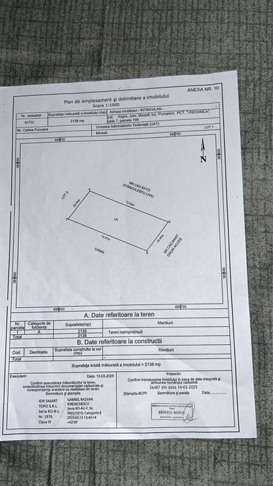 Teren intravilan + extravilan Micesti