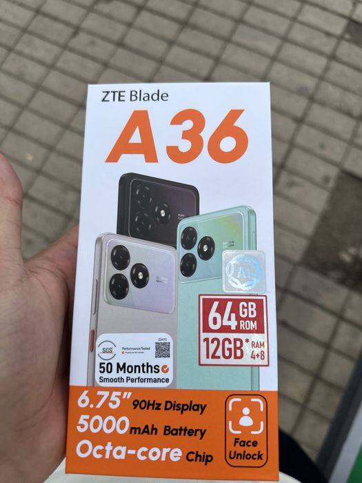 Продаю телефон ZTE BLADE A36.64 GB