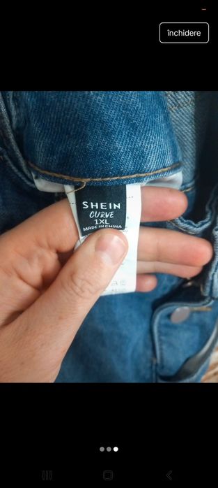 Fusta denim femei mărime mare