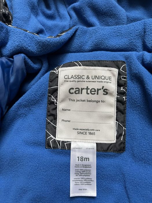 Бебешки зимен комплект(гащеризон и яке) Carter‘s 18м.
