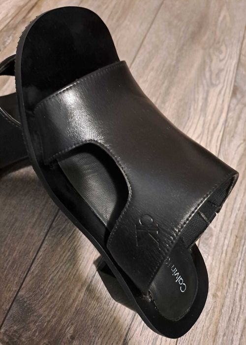 Дамски чехли ест.кожа на Calvin Klein