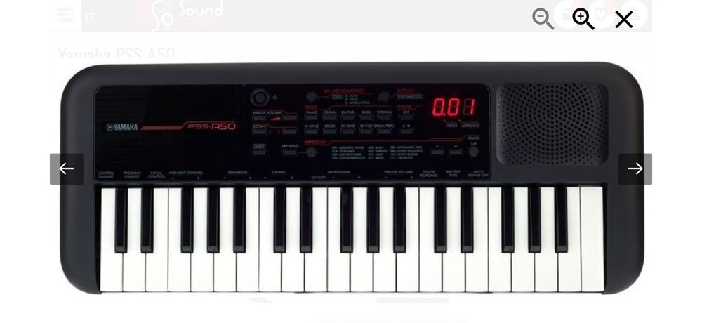 YAMAHA PSS A50 portable digital keyboard