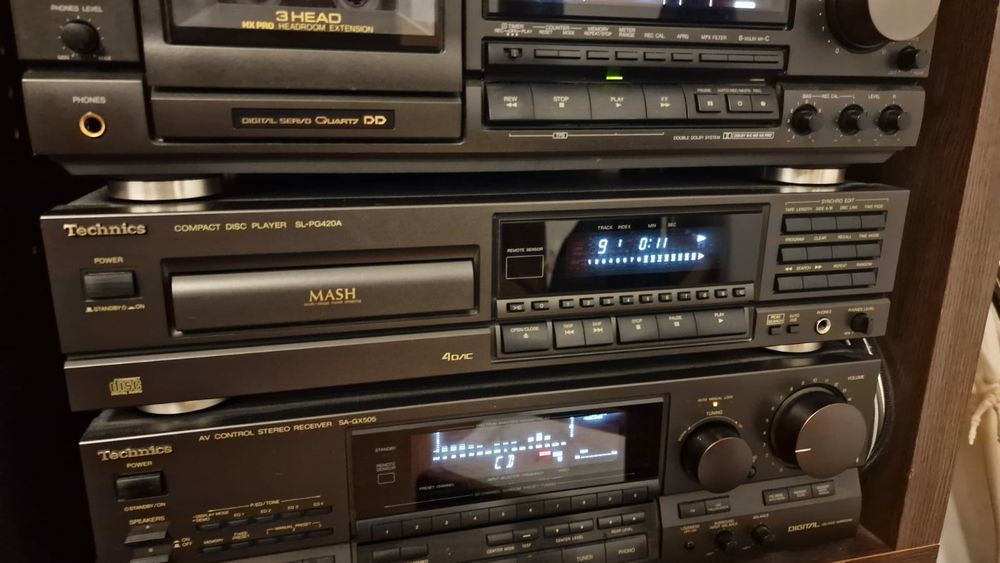 Linie Technics,Receiver SA GX 505, deck RS BX 707, CD-PLAYER SL PG420A