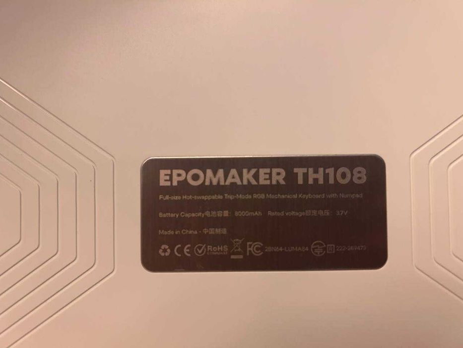 Tastatura Mecanica  Epomaker TH108 Full Size HotSwap RGB 8000mAh