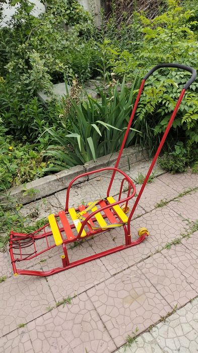 Санки детские+сидение для санок с чехлом