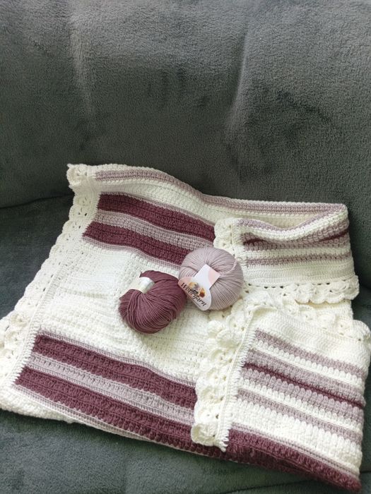 Одеяло изплетени с качествена прежда!