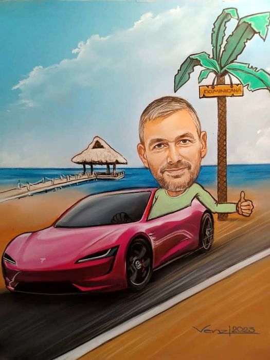 Ръчно рисувани карикатури по снимка