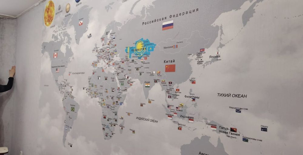 От - 5000ТГ Поклейка обоев. Город Павлодар