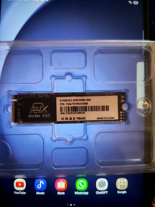 SSD nvme m.2 512 gb
