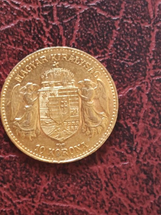 Златна монета 10 корони 1906 год,имп. Франц Йозеф,3.39 гр, проба 900/1