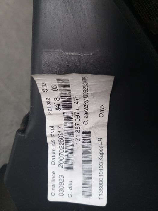 Torpedou skoda octavia 2 1z 1z1857097l