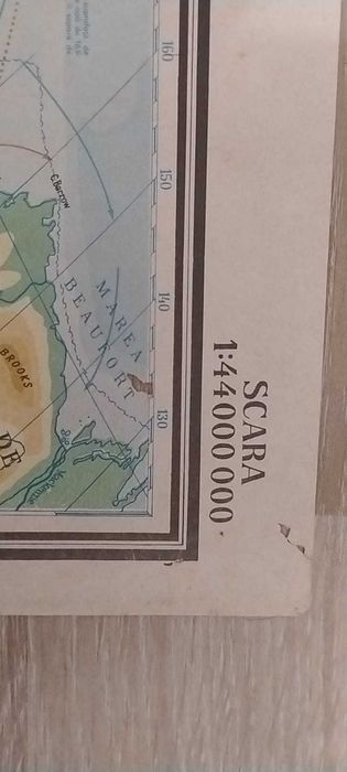 Harta fizică a lumii, Ed. Didactică și Pedagogică (1991)