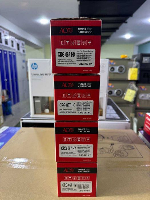 Тонер картридж для Canon 067H ACO Premium Bk/C/M/Y c Чипом