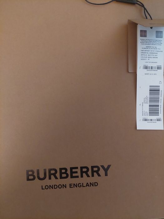 Sneackers Burberry Arthur originali noi