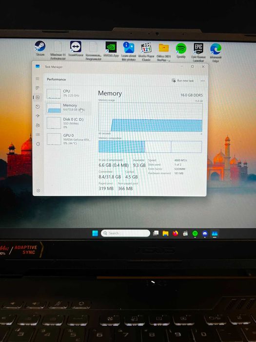 Laptop ASUS TUF A15 / RYZEN 7 / 16 GB RAM DDR5 / RTX 4060 * Krom Amanet Margeanului *