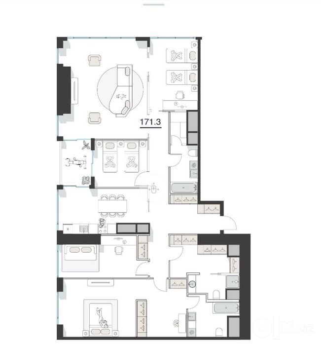 Роскошный Пентхаус в NEST ONE | 45 этаж | Панорамный вид на Ташкент