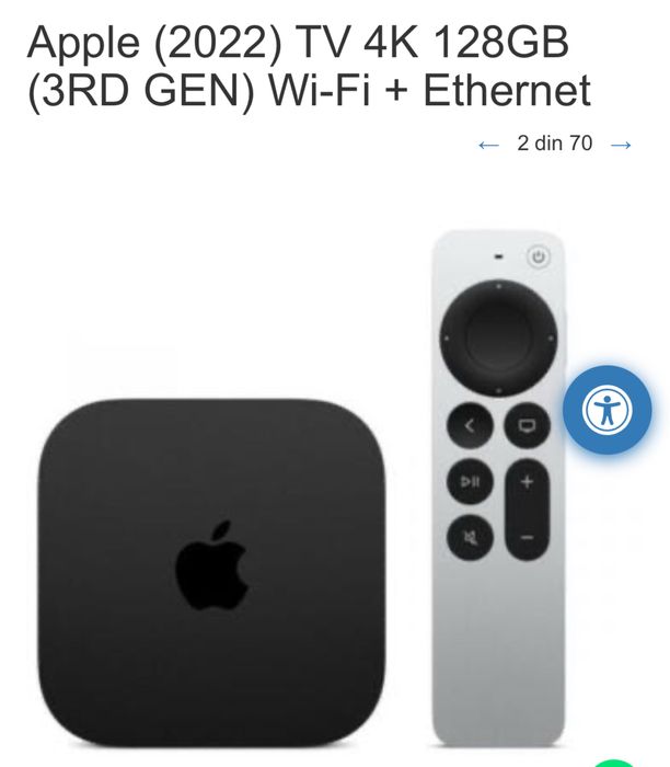 Apple tv 4k 128gb 3RD GEN