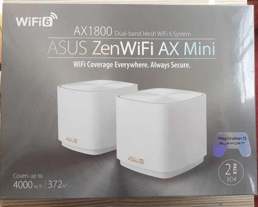 Sistem Wireless Mesh Gigabit ASUS ZenWiFi XD4 Mini Wi-Fi 6 VPN Nou