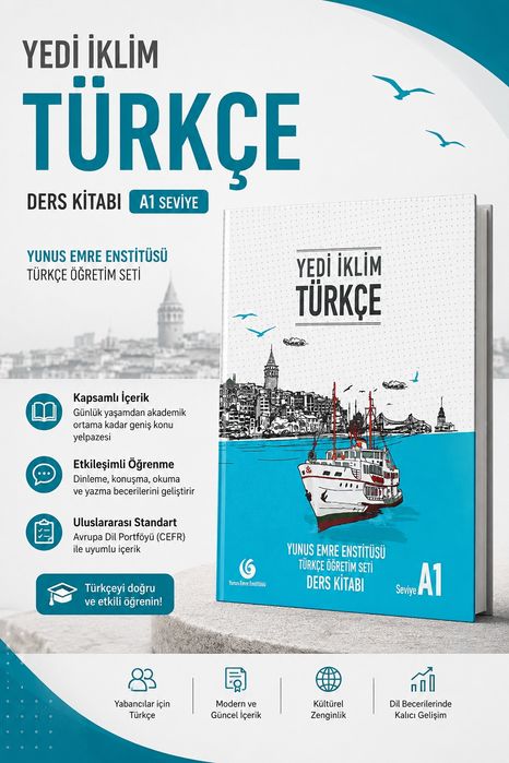 Yedi İklim Türkçe A1 — turk tilini o‘rganish uchun darslik