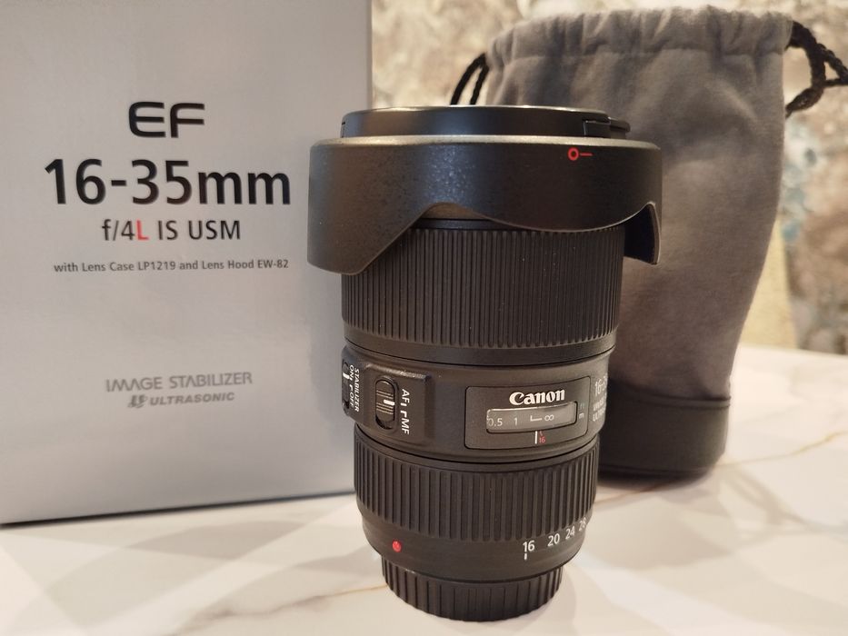 Продавам Обектив Canon EF 16-35mm f4 L IS USM