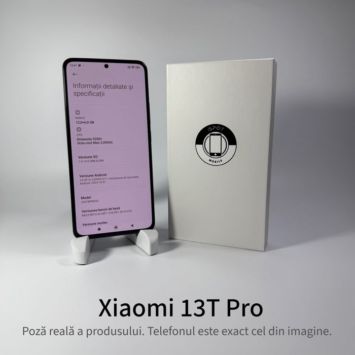 ispotmobile.ro Xiaomi 13T Pro 512GB Black 100% ! Garantie 2 ani + cadou