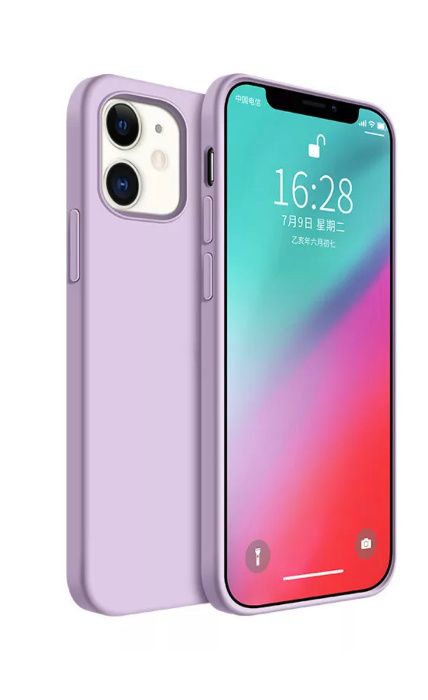 Husa Antisoc cu microfibra pt. iPhone 12, 12 Mini, 12 Pro, 12 Pro Max