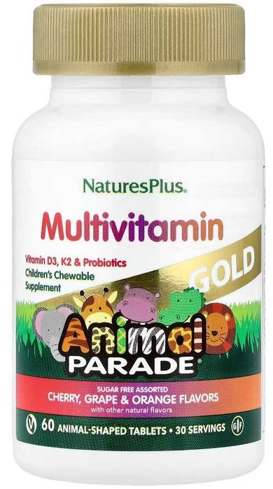 Animal Parade Gold мультивитамины детские 60 таб
