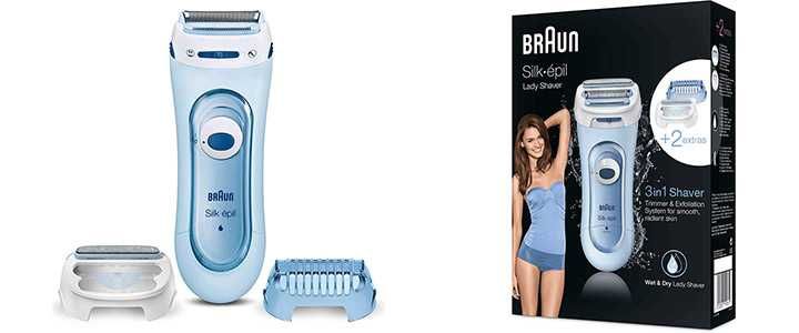 Дамска самобръсначка BRAUN silk-epil lady shaver 5-160, 3 в 1