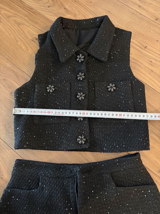 Черен сет с къси панталони