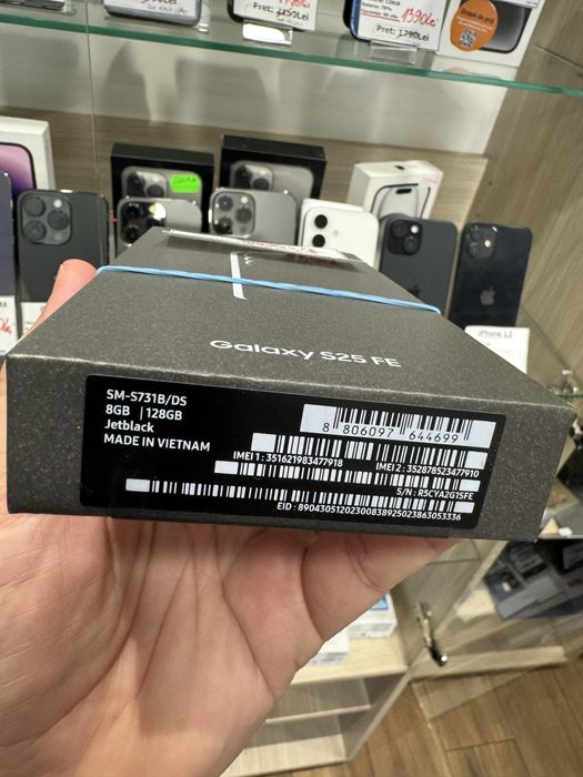 Samsung S25 FE, 128GB/8gb ram nou, sigilat garantie 2 ani