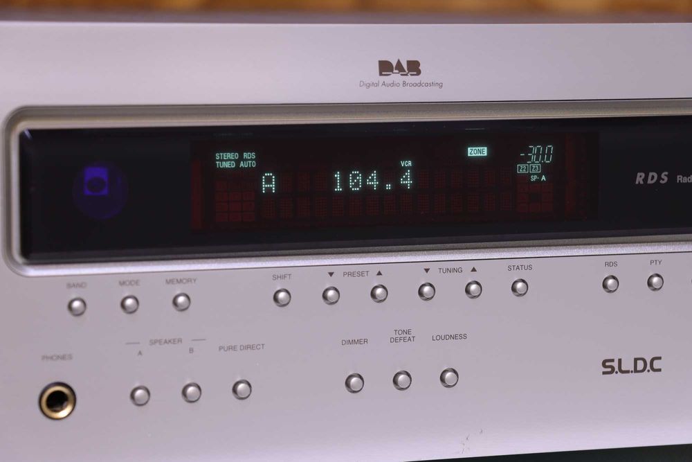 Receiver Stereo Denon DRA-700AEDAB, 2x105W, Tuner DAB/FM, Silver