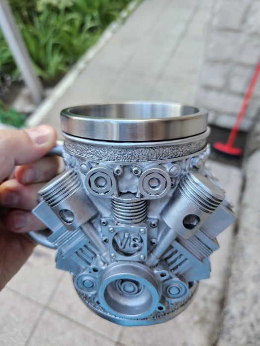 Бокалы кружки Marvel, Lego, V8 двигатель