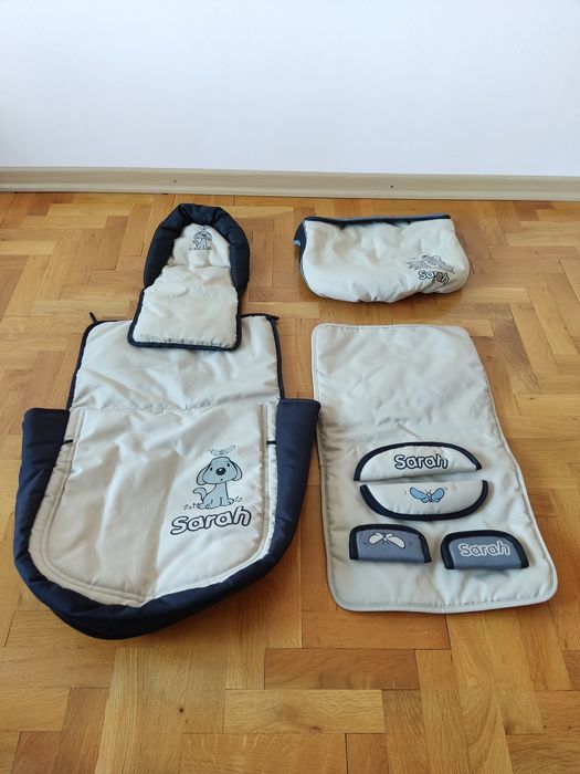 CANGAROO Комбинирана бебешка количка 2в1 SARAH + подарък кош за кола