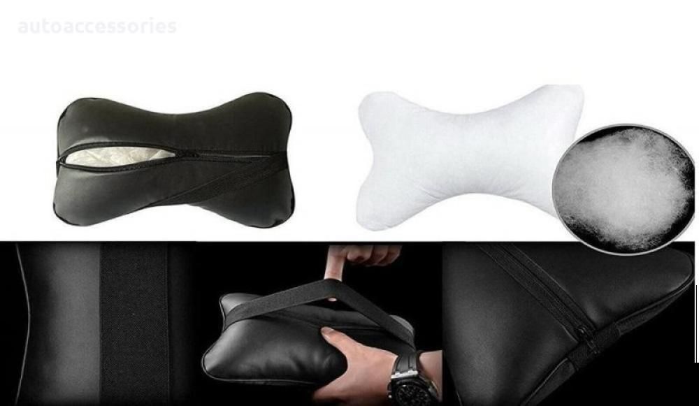 универсални кожени възглавнички 2броя,облегалки за глава,за ...