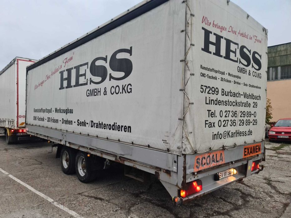 Remorci tandem camion agreate scoala de soferi