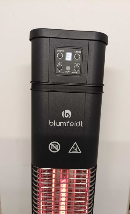 Инфрачервен нагревател черен Heat Guru 2000W