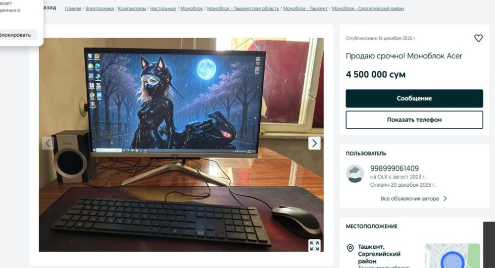 Моноблок Acer Aspire C24-1700