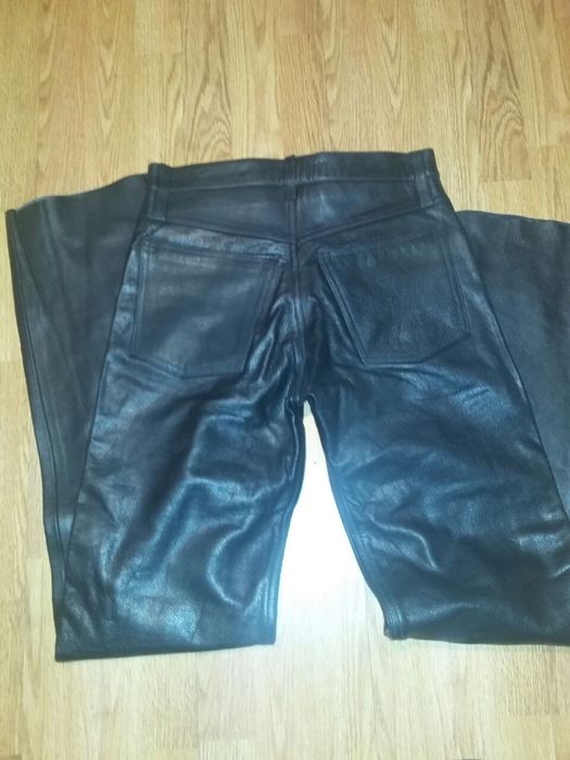 Джинсы кожанные Европа