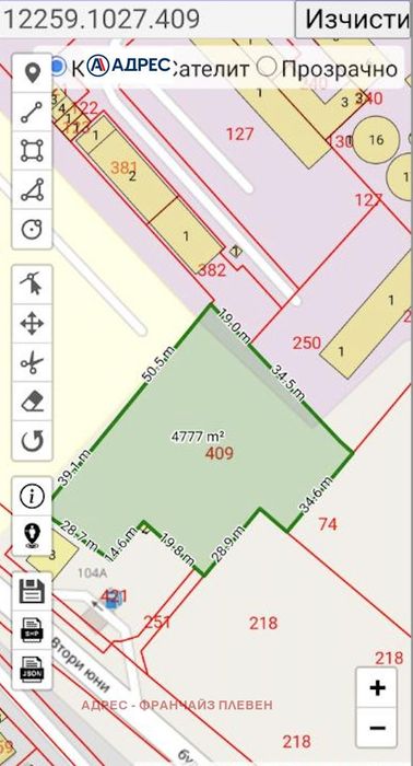 Продава се Парцел в Враца, Промишлена зона - 4777 кв.м за 25 €/кв.м - Снимка #2